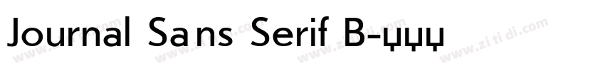 Journal Sans Serif B字体转换 Journal Sans Serif B字体转换
